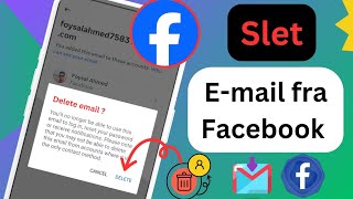 Sådan fjerner du emailadresse på Facebook  Slet email i Facebook [upl. by Middleton976]