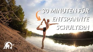 30 Minuten YogaPraxis für einen entspannten Nacken und bewegliche Schultern [upl. by Nutter529]