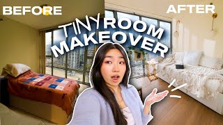 DIY Small Room Makeover  Extreme Bedroom Transformation [upl. by Sale]