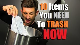 TRASH These 10 Items NOW Items In Your Wardrobe You Need To Throw Out Donate [upl. by Iniffit]