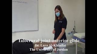 Talocrural joint anterior glide [upl. by Dahc]