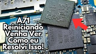 Samsung A71 Reiniciando Resolvi com Reparo na CPU – Veja o Passo a Passo [upl. by Harv]