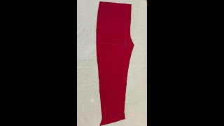 Ladies Cigarette Pant Cutting [upl. by Stannfield]