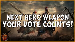 Conquerors Blade Vote For The Next Hero Weapon [upl. by Okikuy]