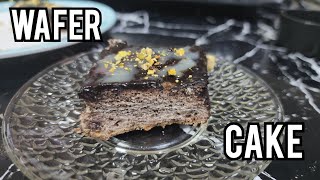 Wafer Cake Trend Recipe  asmr food asmrcooking cooking shorts fyp viral blowup [upl. by Anaugahs884]