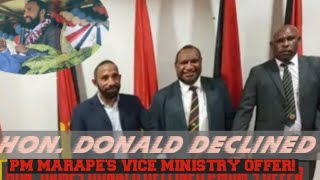 HON JAMES DONALD A QUALITY💪 INCREASINGLY RARE IN PNG 🇵🇬 POLITICS TODAY [upl. by Velick]