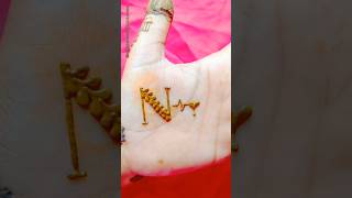 quotNquot letter mehndi design ❤️viralvideo mehndi video trending shots [upl. by Pollitt]