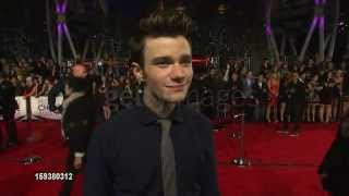 Chris Colfer at Peoples Choice Awards  Interview [upl. by Alywt713]