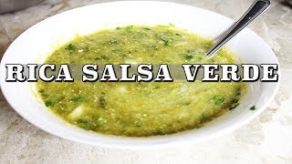 SALSA VERDE PARA QUESADILLAS Y TACOS [upl. by Venable]