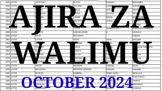 AJIRA ZA WALIMU WALIOITWA KWENYE USAILI HALMASHAURI ZOTE NCHINI October 2024 pdf [upl. by Iaj242]