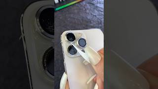 Lens Protective Film remove amp Applying new Lens Protector Process on iPhone shorts [upl. by Llenrad625]