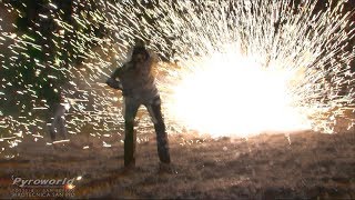 EXTREME Italian fireworks San Severo  Festa Del Soccorso 2018  San Pio  Batteria [upl. by Nicodemus]