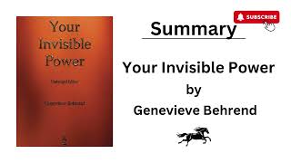 Your Invisible Power 1921 by Genevieve Behrend [upl. by Lachance]