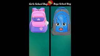 Girls School Bag Vs Boys School Bag ❓ shorts trending shortfeed youtubeshortp youtubeshortp [upl. by Urania]