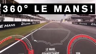 INCREDIBLE 360 DEGREE VIDEO GTR Drives First EVER 360 VR lap of LeMans GTR NISMO [upl. by Notfol328]