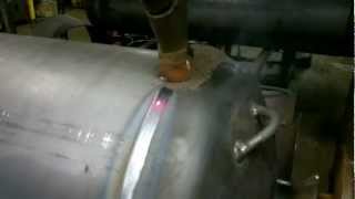 Submerged Arc Welding SAW Pressure Vessel welding [upl. by Ahsiuqat39]