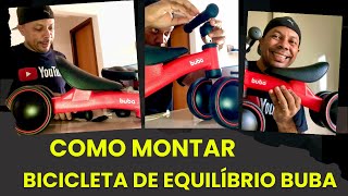 COMO montar BICICLETA de equilíbrio da buba  CONFIRA [upl. by Gemperle]