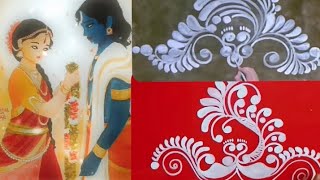 Easy rangoli design simple method ☺️ easy rangoli design step by step।। Radhekrishnalovers10 💓💯 [upl. by Yblok998]