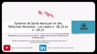 60 QCM Système de Santé au Maroc 2025  Préparation Actualisée aux Concours Professionnels en Santé [upl. by Silda]