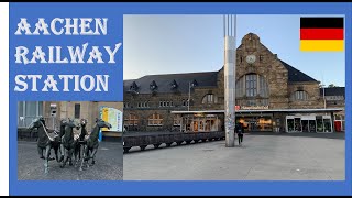 Aachen Main Train Station Aachen HauptbahnhofTrainstations in GermanyIndian Vlogger in Germany [upl. by Nodyarb682]