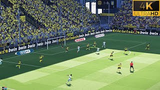 4K  PES 2024 Ultra Realism Mod  Borussia Dortmund vs Aston Villa  Pre Season  PES 2021 [upl. by Ylrebmyk570]