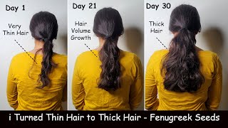 How i increase Hair Volume amp Turn Thin Hair to Thick Hair  Fenugreek Seeds for Hair Growth [upl. by Frederigo]