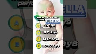 Rubella mcqs rubellamcqs viralinfection rqshes infantdisease [upl. by Tnayrb]