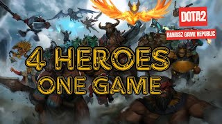 Episode 105 One Useless Teammate Four Heroes Carrying the Game dota2livestream [upl. by Ahsaela]