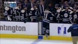 Matt Calvert Takes Slapshot to the Face  Returns to Score GWG  111816 [upl. by Perot]