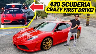 Ferrari 430 SCUDERIA FIRST DRIVE Full Review Exhaust Sound POV Canyon Drive [upl. by Enelkcaj]