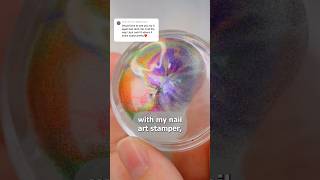 lets try some oil slick nail art 👀💅 nails nailart diynails [upl. by Mansoor]