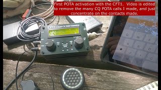 391 POTA First POTA activation with the CFT1 5Band CW transceiver kit [upl. by Asseram]