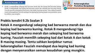 Praktis Kendiri 92b No 3  Matematik Tingkatan 4 Bab 9  Kebarangkalian peristiwa bergabung  Maths [upl. by Gapin]