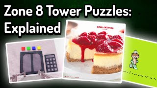 JToH  Zone 8 Tower Puzzles EXPLAINED Part 1 [upl. by Reave]