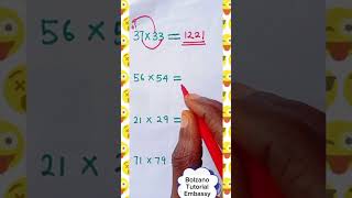 Multiplication Tricksbolzano viralshorts education students tricks maths online viralvideo [upl. by Trumaine]