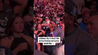 Jamahal Hill’s reaction 👀 UFC307 [upl. by Cut]