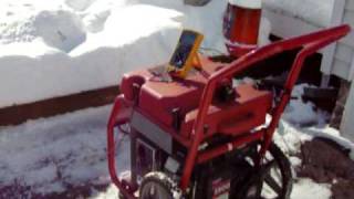 Generac 5500 COLD Start and Load Test [upl. by Edithe]