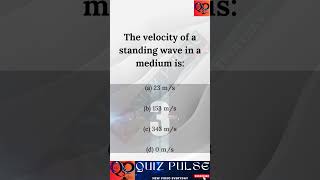 MCQ Standing wave physics [upl. by Ramsa]