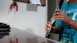 Clarinet Concert A Flat Major Scale  Two Octaves [upl. by Yemirej]