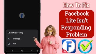 How to fix facebook lite isn’t responding 2024  Facebook lite not opening [upl. by Sophey855]