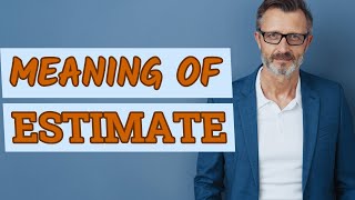 Estimate  Meaning of estimate [upl. by Dorlisa]