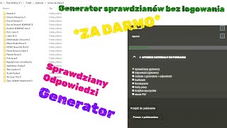 ✅ Generator sprawdzianów bez logowania Darmowe sprawdziany [upl. by Almap]