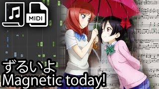 【ピアノ】Zurui yo Magnetic today  Love Live Synthesia amp Piano Cover  Remastered【ラブライブ！】 [upl. by Lehcsreh]