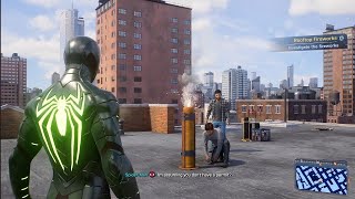 Marvels SpiderMan 2 quotRooftop Fireworksquot FNSM Request  Gameplay Side Story [upl. by Ecidnac]