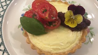 Goat Cheese Tart with Tomato Salad and Olive Tapenade [upl. by Hax]