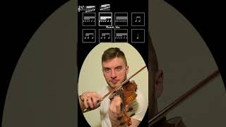 Rhythm Challenge  A Major Scale on the violin shorts violin practice [upl. by Ainival82]