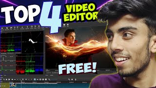 Top 4 New Video Editing Software For Old PC 100 Free NO Watermark 2022 Basic to VFX [upl. by Heinrike]