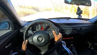 POV DRIVING  BMW E90 330i 6 SPEED MANUAL ACCELERATIONSCRUISING [upl. by Socem315]