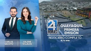 Noticiero de Guayaquil Primera Emisión 141124 [upl. by Lily]