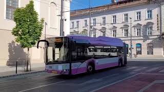 Public transport in CLUJ NAPOCA 2022 trolleybuses trams buses [upl. by Algar793]